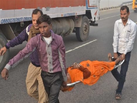 Haze indiscriminate accident , a death , 74 injured